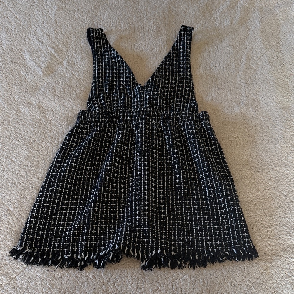 Frille Rose Black and White Buttoned Dress Large - Picture 6 of 6